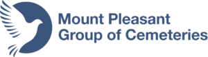 Mount Pleasant Group Logo, a dove on a blue circle